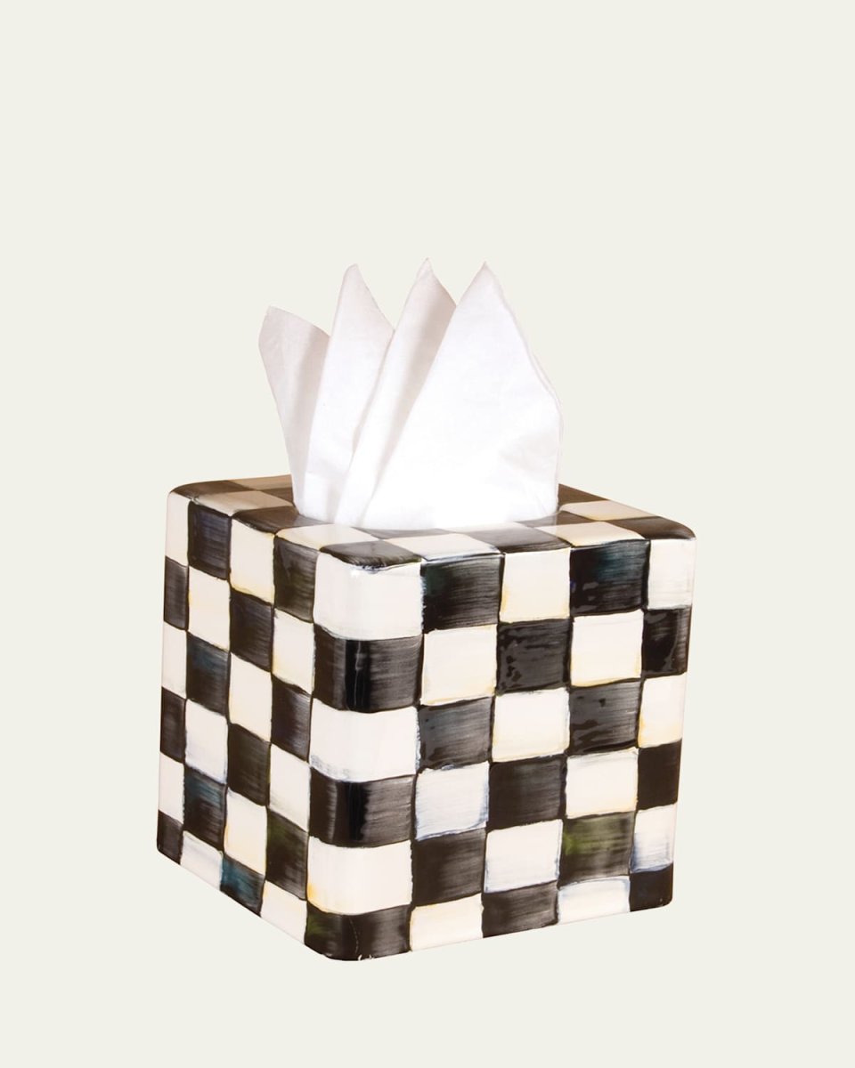 Courtly Check Tissue Box Cover